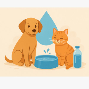 💧 L’importance de l’hydratation chez les animaux domestiques 🐶🐱