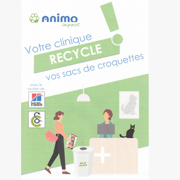 ♻️Nouveau service de recyclage des sacs de croquettes dans votre clinique vétérinaire !